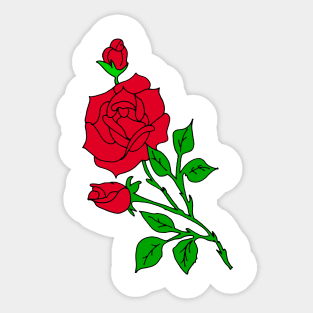 Red Roses Sticker